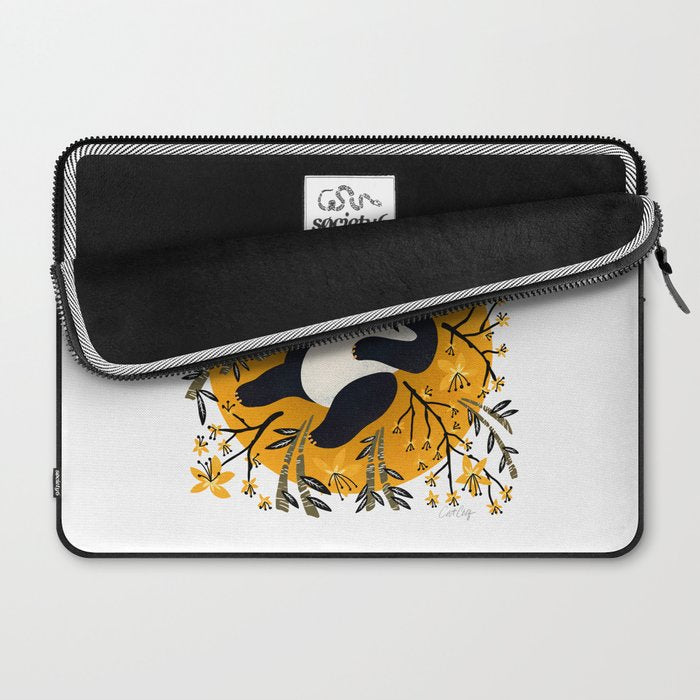 Panda Vibes - Marigold Palette Laptop Sleeve Gallery Image 2