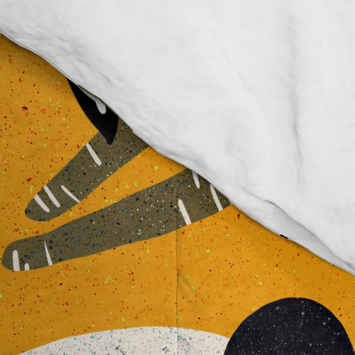 Panda Vibes - Marigold Palette Comforter Gallery Image 4