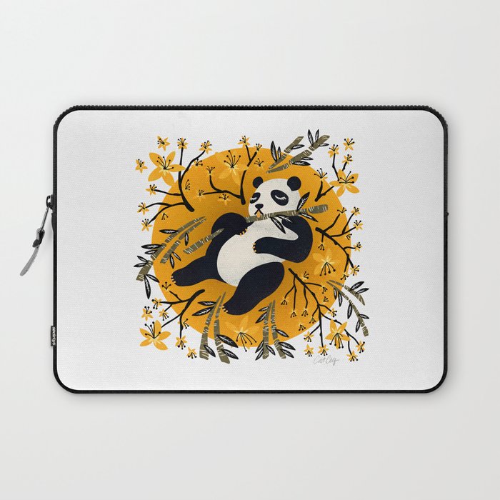 Panda Vibes - Marigold Palette Laptop Sleeve Gallery Image 1