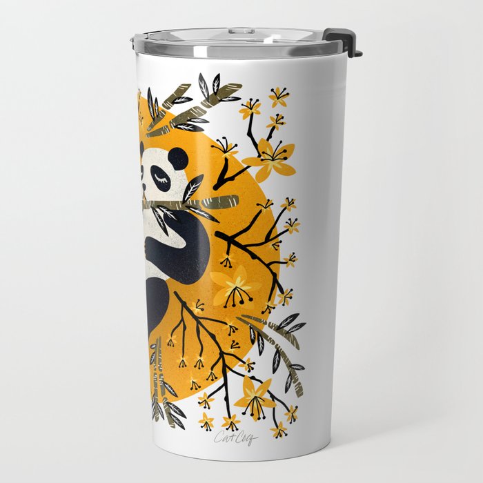 Panda Vibes - Marigold Palette Travel Mug Gallery Image 2