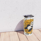 Panda Vibes - Marigold Palette Travel Mug Gallery Image 4