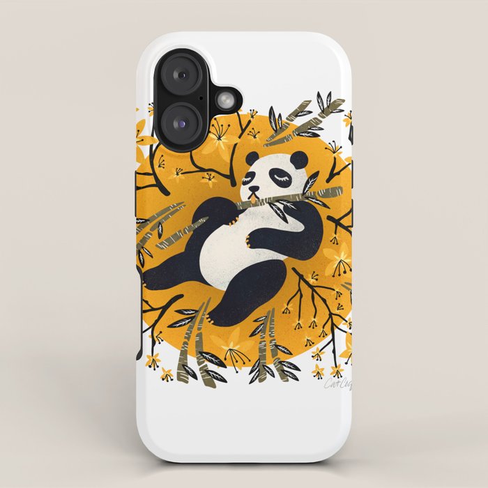 Panda Vibes - Marigold Palette iPhone Case Gallery Image 1