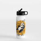 Panda Vibes - Marigold Palette Water Bottle Gallery Image 1