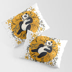 Panda Vibes - Marigold Palette Pillow Sham Gallery Image 3