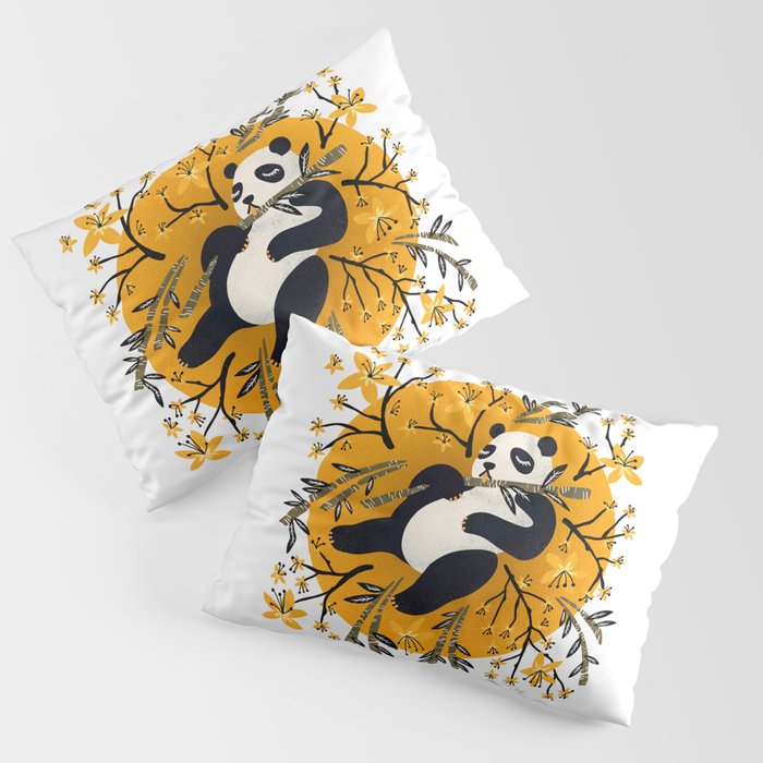 Panda Vibes - Marigold Palette Pillow Sham Gallery Image 3