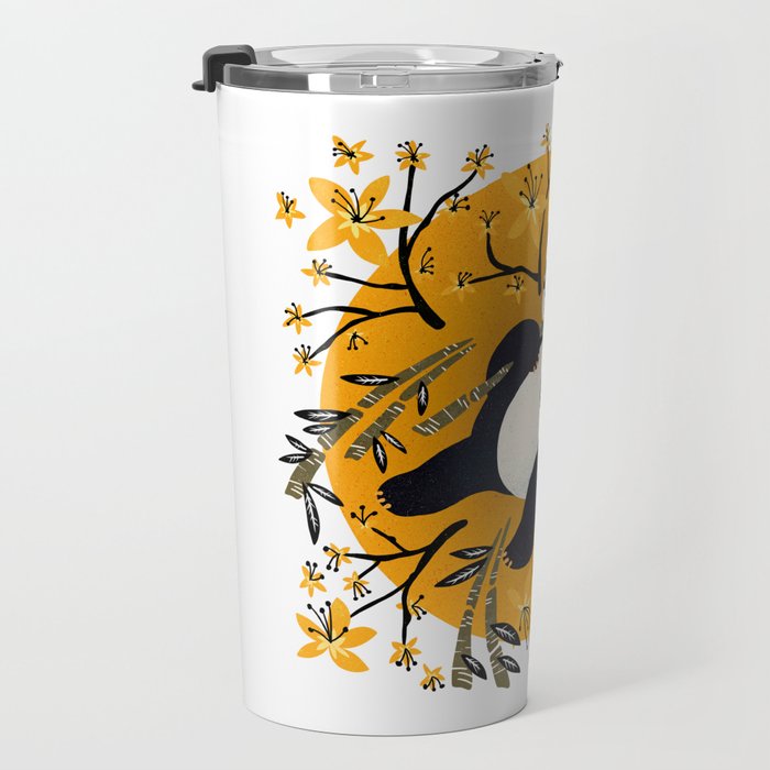 Panda Vibes - Marigold Palette Travel Mug Gallery Image 3