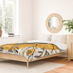 Panda Vibes - Marigold Palette Duvet Cover Gallery Image 2