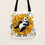 Panda Vibes - Marigold Palette Tote Bag Gallery Image 1
