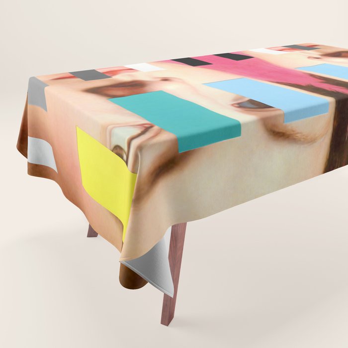 Portrait With A Spectrum 3 Tablecloth Gallery Image 1