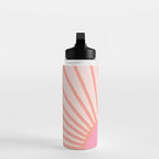   Sun Sunrise Pink Sun Print Sunshine Retro Sun Wall Art Vintage Boho Geometric Line Modern Decor  Water Bottle Gallery Image 3