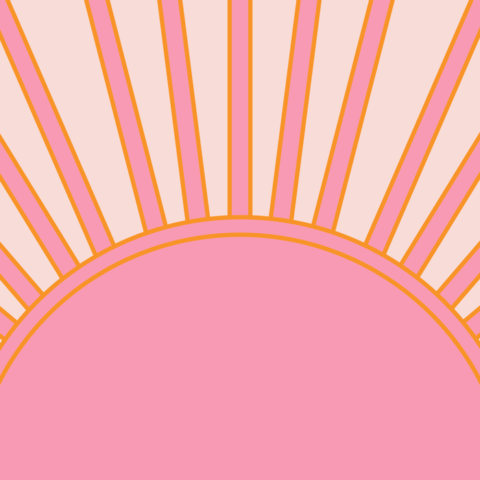   Sun Sunrise Pink Sun Print Sunshine Retro Sun Wall Art Vintage Boho Geometric Line Modern Decor  Coffee Mug Gallery Image 2