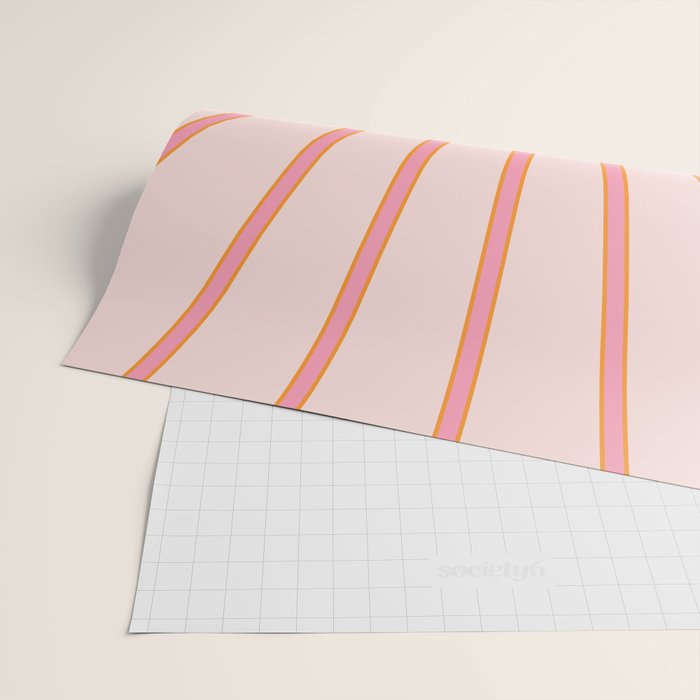   Sun Sunrise Pink Sun Print Sunshine Retro Sun Wall Art Vintage Boho Geometric Line Modern Decor  Wrapping Paper Gallery Image 2
