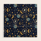 Starry night sky ABS 1 Wood Wall Art Gallery Image 1