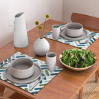 Painted Herringbone - oceanic Placemat Gallery Image 2