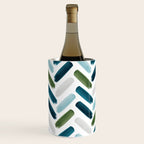 Painted Herringbone - oceanic Wine Chiller Gallery Image 2