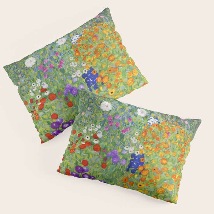 Flower Garden - Gustav Klimt Pillow Sham Gallery Image 1
