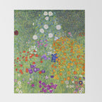 Flower Garden - Gustav Klimt Throw Blanket Gallery Image 2