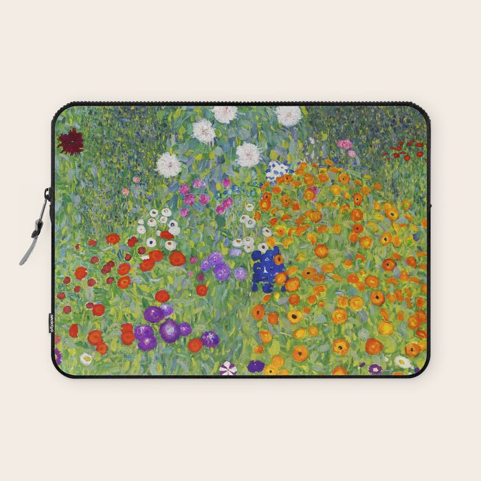 Flower Garden - Gustav Klimt Laptop Sleeve Gallery Image 1