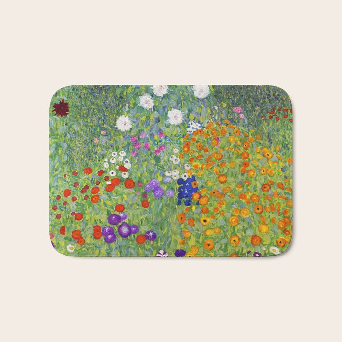 Flower Garden - Gustav Klimt Bath Mat Gallery Image 1