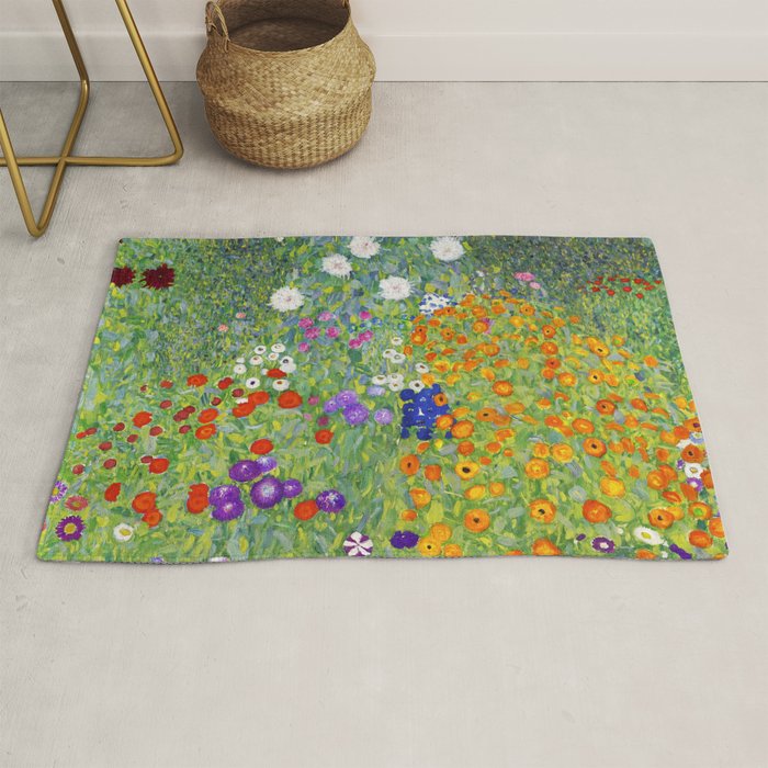 Flower Garden - Gustav Klimt Rug Gallery Image 1
