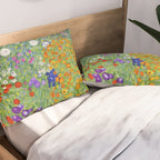 Flower Garden - Gustav Klimt Pillow Sham Gallery Image 2