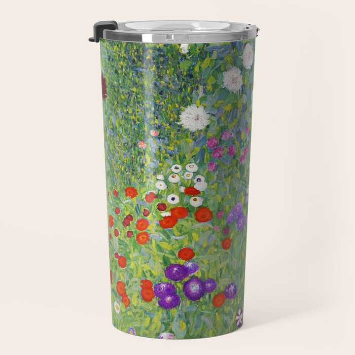 Flower Garden - Gustav Klimt Travel Mug Gallery Image 3