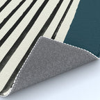 Dark Teal x Stripes Rug Gallery Image 4
