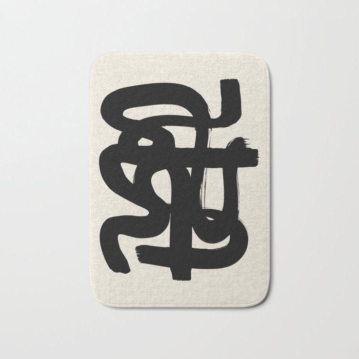 Slithering Ink Bath Mat Gallery Image 1