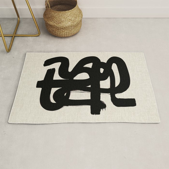 Slithering Ink Rug Gallery Image 1