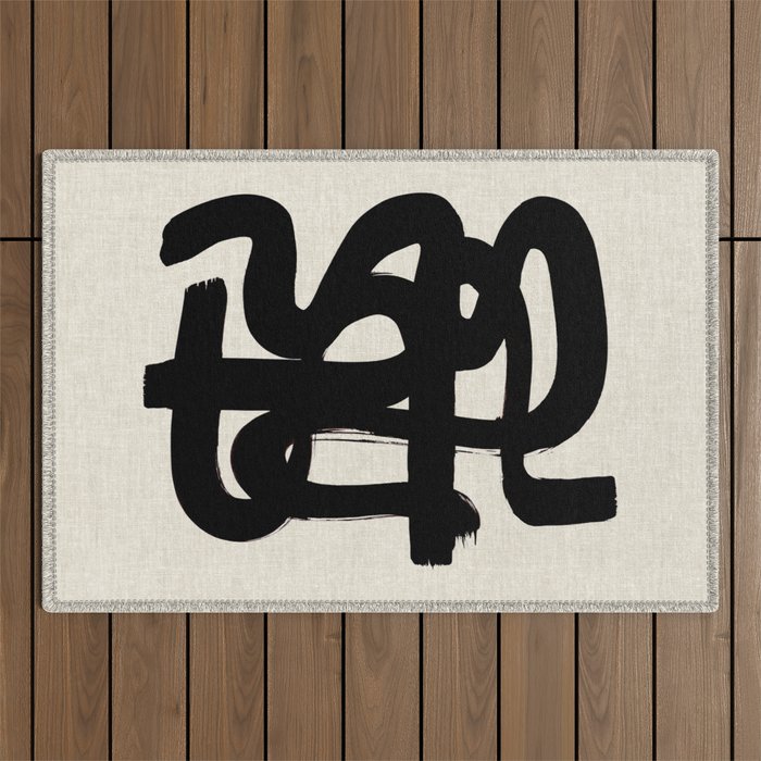 Slithering Ink Outdoor Rug Gallery Image 1