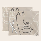 Abstract Face 17 Placemat Gallery Image 1