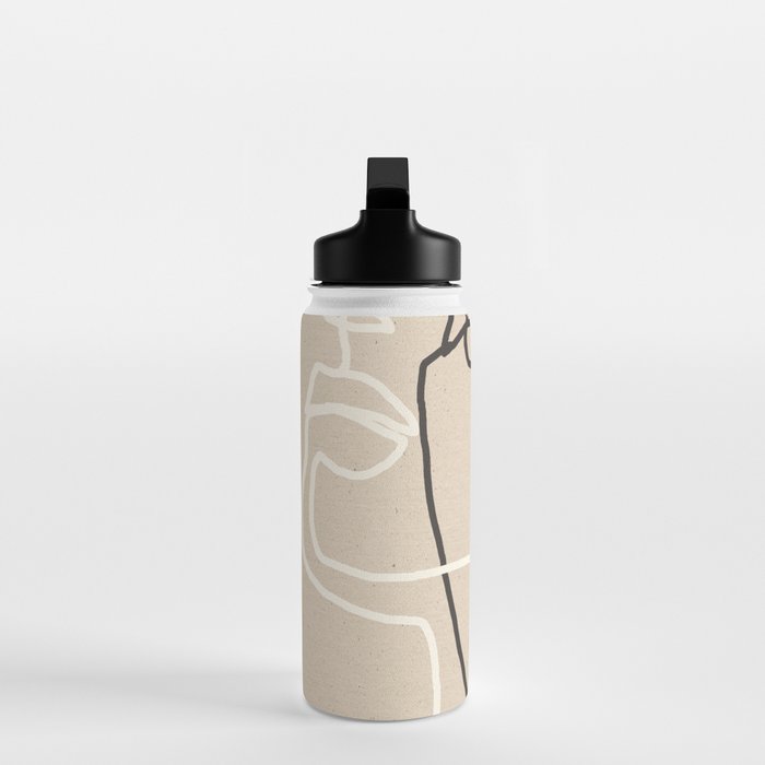 Abstract Face 17 Water Bottle Gallery Image 3