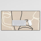 Abstract Face 17 Desk Mat Gallery Image 1