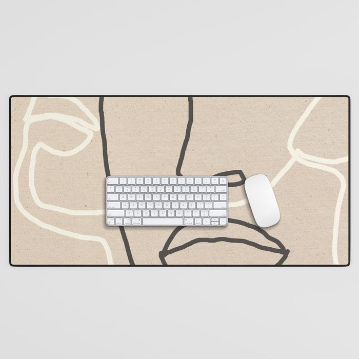 Abstract Face 17 Desk Mat Gallery Image 1