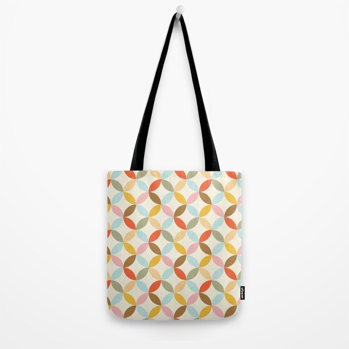  Mid-Century Mod Retro Pattern Tote Bag Gallery Image 2