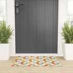  Mid-Century Mod Retro Pattern Welcome Mat Gallery Image 3
