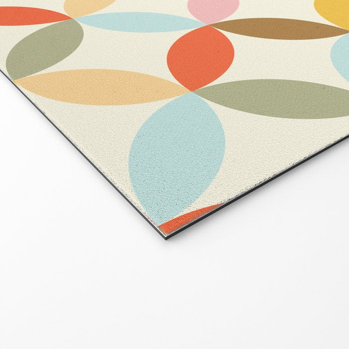  Mid-Century Mod Retro Pattern Welcome Mat Gallery Image 2