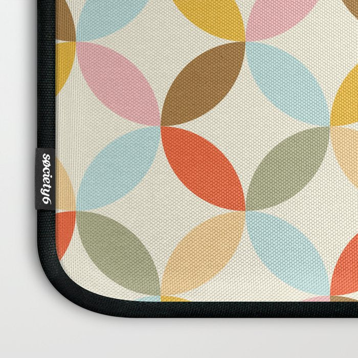  Mid-Century Mod Retro Pattern Laptop Sleeve Gallery Image 3