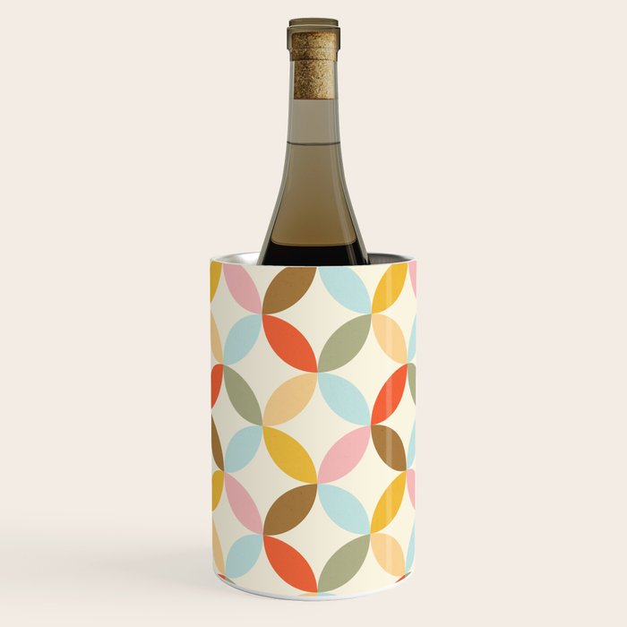  Mid-Century Mod Retro Pattern Wine Chiller Gallery Image 2
