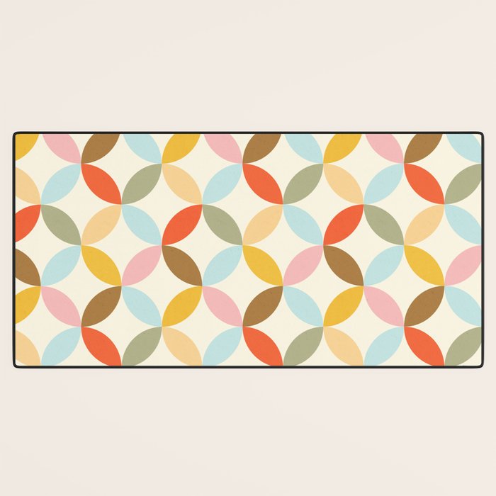  Mid-Century Mod Retro Pattern Desk Mat Gallery Image 3
