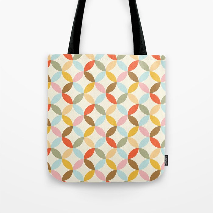  Mid-Century Mod Retro Pattern Tote Bag Gallery Image 1