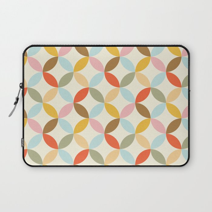  Mid-Century Mod Retro Pattern Laptop Sleeve Gallery Image 1