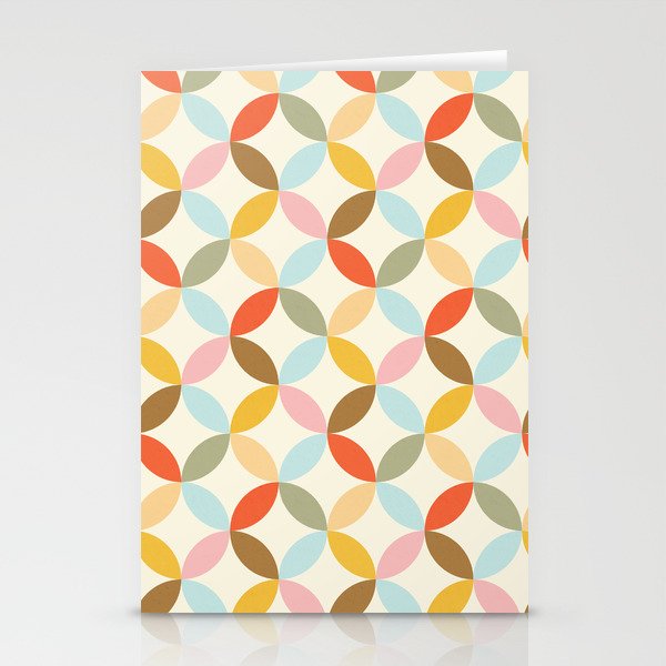  Mid-Century Mod Retro Pattern Stationery Card Gallery Image 2