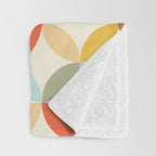 Mid-Century Mod Retro Pattern Throw Blanket Gallery Image 3