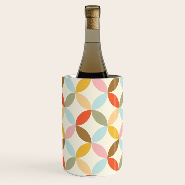  Mid-Century Mod Retro Pattern Wine Chiller Gallery Image 3