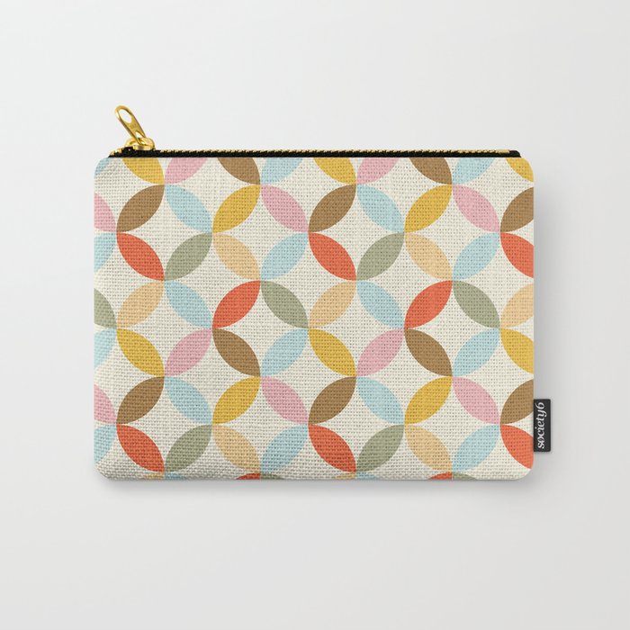  Mid-Century Mod Retro Pattern Carry All Pouch Gallery Image 1