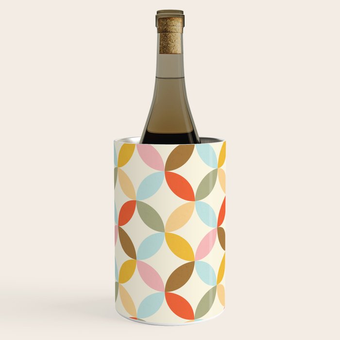  Mid-Century Mod Retro Pattern Wine Chiller Gallery Image 1