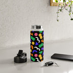 Colorful fun abstract shape art pattern Water Bottle Gallery Image 4