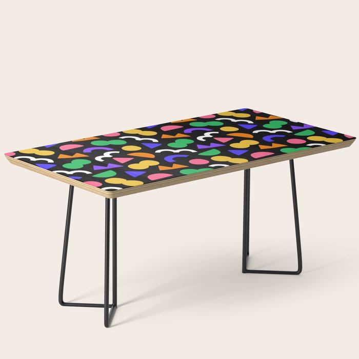 Colorful fun abstract shape art pattern Coffee Table Gallery Image 1
