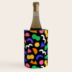 Colorful fun abstract shape art pattern Wine Chiller Gallery Image 3